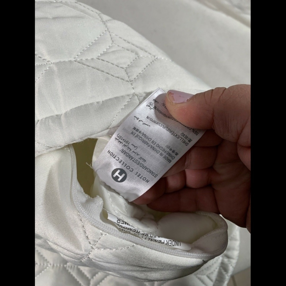 NEW Hotel Collection Alabastar Quilted (1) Standard Sham Pillow - Picture 10 of 12